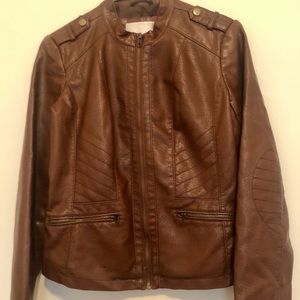 Faux Leather Jacket- Excellent Condition!!